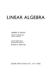 book Linear Algebra