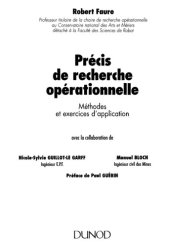 book Précis de recherche opérationnelle