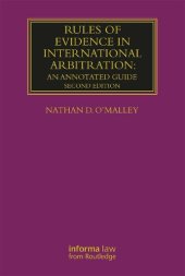 book Rules of Evidence in International Arbitration: An Annotated Guide