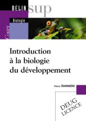 book Introduction à la biologie du développement