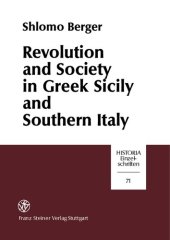 book Revolution and Society in Greek Sicily and Southern Italy