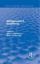 book Wittgenstein's Intentions