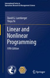 book Linear and Nonlinear Programming