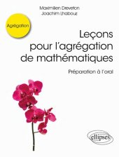 book Leçons pour l’agrégation de mathématiques