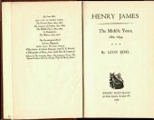 book Henry James: The Middle Years 1884-94