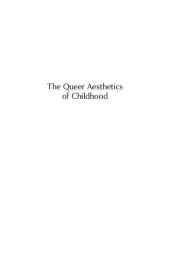 book The Queer Aesthetics of Childhood: Asymmetries of Innocence and the Cultural Politics of Child Development