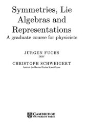 book Symmetries, Lie Algebras and Representations A graduate course for physicists