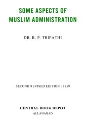 book Some Aspects of Muslim Administration