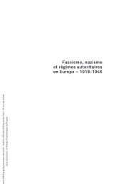 book Fascisme, nazisme et régimes autoritaires en Europe (1918-1945) (Quadrige) (French Edition)