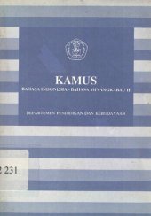 book Kamus bahasa Indonesia-bahasa Minangkabau