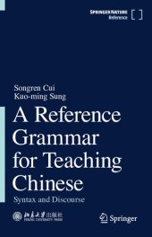 book A Reference Grammar For Teaching Chinese: Syntax And Discourse