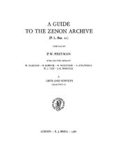 book A Guide to the Zenon Archive (P.L. Bat. 21)