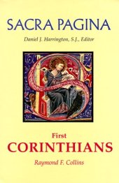 book First Corinthians (Sacra Pagina Series)