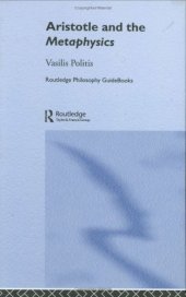 book Routledge Philosophy GuideBook to Aristotle and the Metaphysics (Routledge Philosophy GuideBooks)