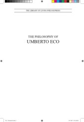 book The Philosophy of Umberto Eco (Library of Living Philosophers)