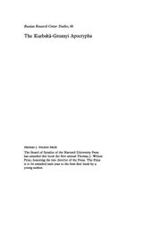 book The Kurbskii–Groznyi Apocrypha: The 17th-Century Genesis of the “Correspondence” Attributed to Prince A.M. Kurbskii and Tsar Ivan IV