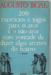 book 200 exercícios para atores e não atores