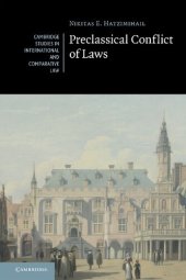 book Preclassical Conflict of Laws