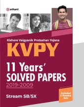 book KVPY 11 Years Solved Papers 2019-2009 Stream SB SX Arihant with 5 Practice Papers