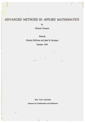 book Advanced methods in applied mathematics