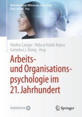 book Arbeits- und Organisationspsychologie im 21. Jahrhundert