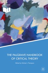 book The Palgrave Handbook of Critical Theory