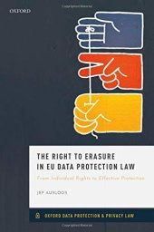 book The Right to Erasure in EU Data Protection Law