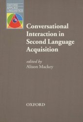 book Conversational Interaction in Second Language Acquisition