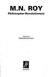 book M.N. Roy, Philosopher-Revolutionary