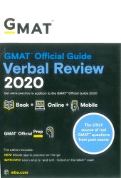 book GMAT Official Guide 2020 Verbal Review: Book + Online Question Bank