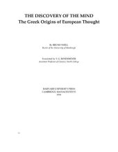 book The Discovery of the Mind: The Greek Origins of European Thought