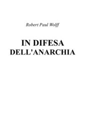 book In difesa dell'anarchia