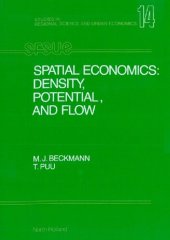 book Spatial Economics Density, Potential, and Flow