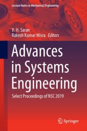 book Advances in Systems Engineering: Select Proceedings of NSC 2019 (Lecture Notes in Mechanical Engineering)