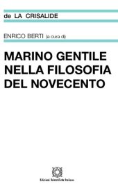 book Marino Gentile nella filosofia del Novecento