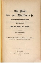 book Von Düppel bis zur Waffenruhe: Eine Skizze vom Kriegstheater; Fortsetzung des "Von der Eider bis Düppel"