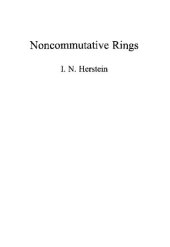 book Noncommutative Rings