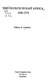 book The Church in East Africa 1840-1974