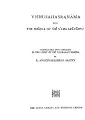 book Vishnu Sahasranama with the Bhasya of Sankaracharya