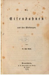 book Die Eisenbahnen und ihre Wirkung