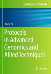 book Protocols in Advanced Genomics and Allied Techniques (Springer Protocols Handbooks)