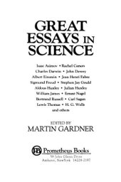 book Great essays in science