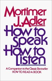 book How to Speak How to Listen