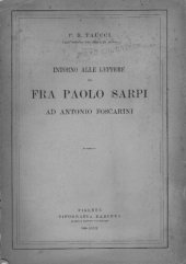 book Intorno alle lettere di Fra Paolo Sarpi ad Antonio Foscarini