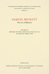 book Samuel Beckett: The Art of Rhetoric