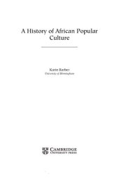 book A history of African popular culture