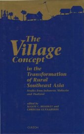 book The Village Concept in the Transformation of Rural Southeast Asia