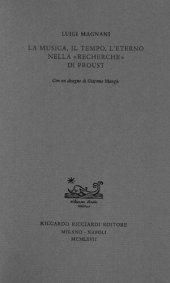 book La musica, il tempo, l'eterno nella "Recherche" di Proust