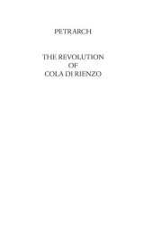 book The Revolution of Cola di Rienzo