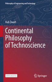 book Continental Philosophy Of Technoscience